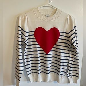 J.Crew Factory heart sweater